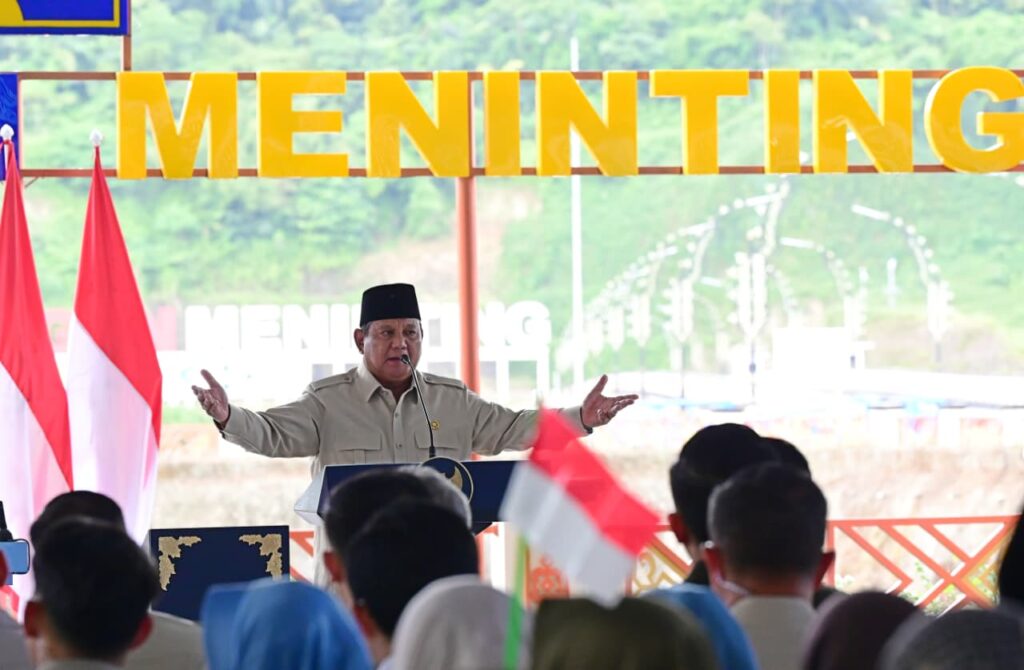 Presiden Prabowo Resmikan Lima Bendungan di Indonesia, Layani Irigasi Seluas 39 Ribu Hektare
