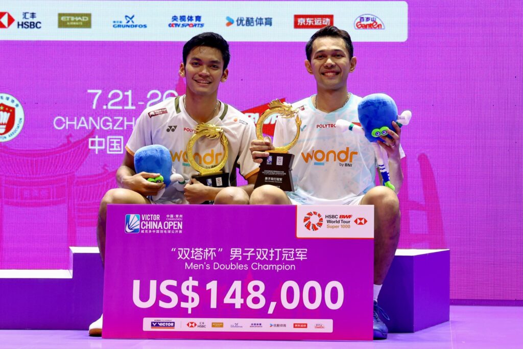 Rekap Hasil China Open 2026: Bungkam Kedua Kali Pasangan Nomor Satu Dunia  Kim Won Ho/Seo Seung Jae, Fajar/Fikri Pertahankan Juara