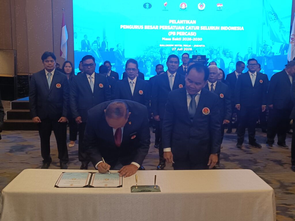 Resmi Dilantik dan Dikukuhkan sebagai Ketum PB PERCASI 2026–2030, Agustiar Sabran Dorong Catur Masuk Sekolah dan Lahirkan GM Baru