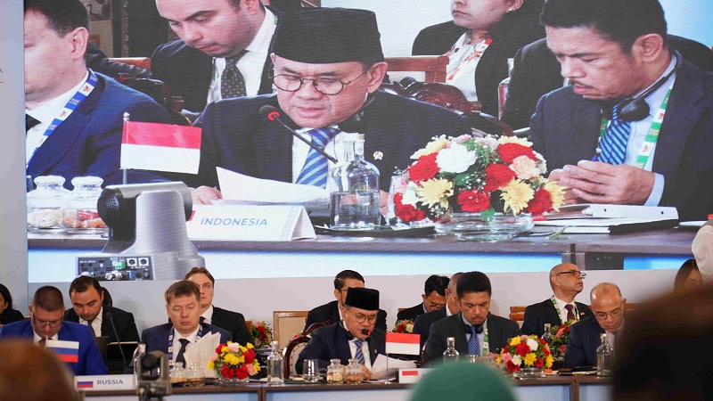 Menteri Perdagangan (Mendag) RI Budi Santoso (Busan) menegaskan komitmen Indonesia perkuat sistem perdagangan multilateral dan negara berkembang, pasca Pertemuan Menteri Perdagangan BRICS (BRICS Trade Ministers' Meeting/TMM) pada Kamis, (7/8/2026) di Jaipur, India. (Foto: Kemendag)