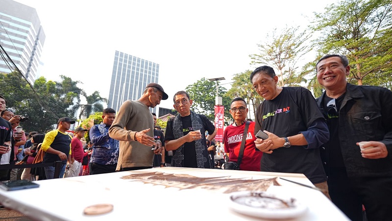 Menteri Kebudayaan (Menbud) Fadli Zon berharap Cultural Fair Day (CFD) yang digelar Kementerian Kebudayaan RI dalam rangka memeriahkan HUT ke-81 Kemerdekaan RI dapat dikembangkan menjadi kegiatan yang berlangsung secara rutin. (Foto: Kemenbud)