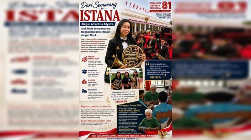 Semoga perjalanan anak Semarang, Abigail Amankila Adyomi masih panjang dan semakin banyak panggung besar yang akan menantinya.