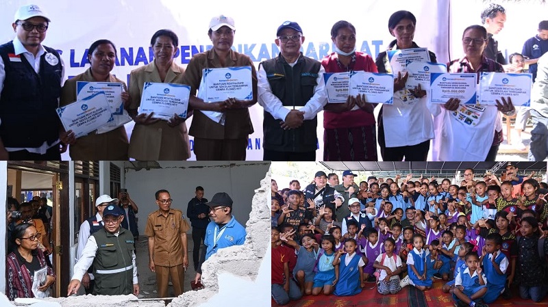 Menteri Pendidikan Dasar dan Menengah (Mendikdasmen), Abdul Mu’ti, dalam kunjungan kerjanya ke Kabupaten Nagekeo, Nusa Tenggara Timur (NTT), Senin (24/8/2026). (Foto: Kemendikdasmen)