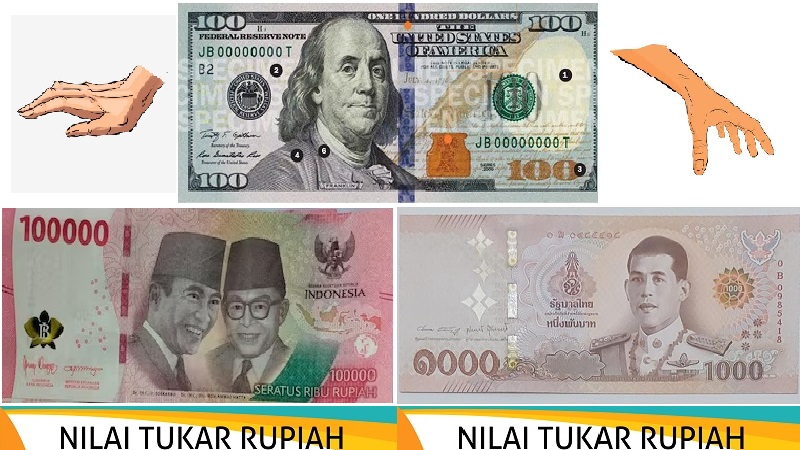 Rupiah mengalami nasib yang sama dengan bath Thailand yang tertekan oleh keperkasaan dolar Amerika Serikat (AS) pada perdagangan valuta asing Senin (31/8/2026). (Foto: Istimewa)