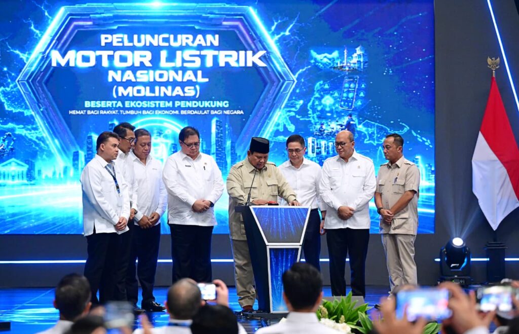 Presiden Prabowo Resmi Luncurkan Motor Listrik Nasional, Dorong Kemandirian Teknologi dan Industri