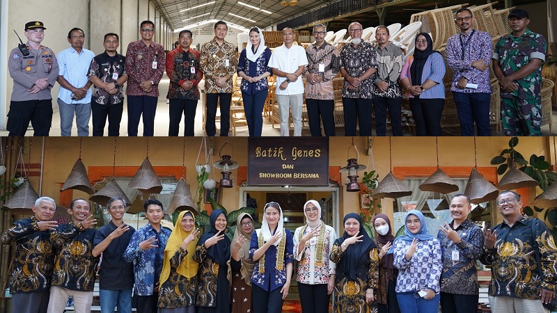 Dorong Ekspor Rotan dan Batik Surakarta, Wakil Menteri Perdagangan (Wamendag) Dyah Roro Esti Widya Putri pantau kesiapan UMKM jelang TEI 2026. (Foto: Kemendag)