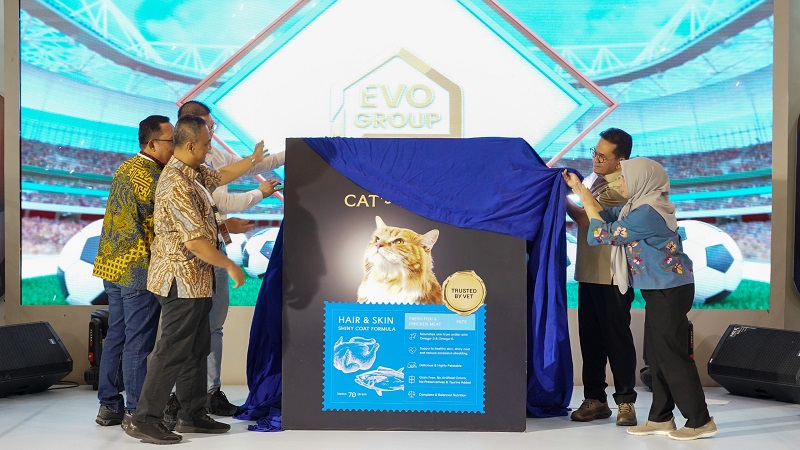 Menteri Perdagangan (Mendag), Budi Santoso (Busan) pada peluncuran merek Cat's Favor produksi Evo Group di gelaran Indonesia International Pet Expo (IIPE) 2026 di ICE BSD City, Tangerang, Banten, Sabtu (5/9/2026). (Foto: Kemendag)