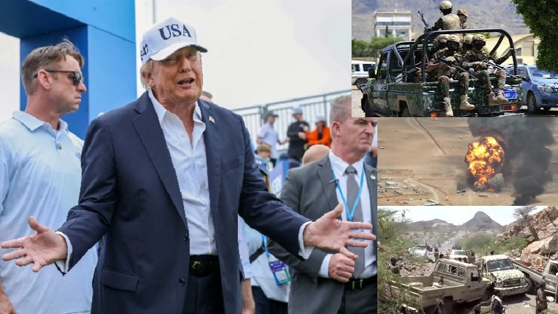 Dalan kunjungannya ke Irlandia, Presiden Amerika Serikat (AS) Donald Trump menyatakan Amerika akan tetap berada di Iran meskipun posisinya kini makin sulit dengan kemajuan gerakan pasukan Houthi di Laut Merah. (Foto: Istimewa)