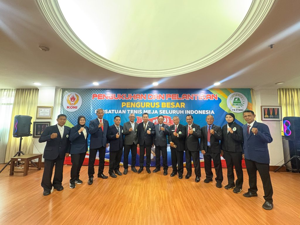 Dilantik dan Dikukuhkan KONI Pusat, Ketua Umum PB PTMSI Peter Layardi: Fokus Kita Bina dan Cetak Atlet Meja Handal untuk Dapat Kibarkan Merah Putih