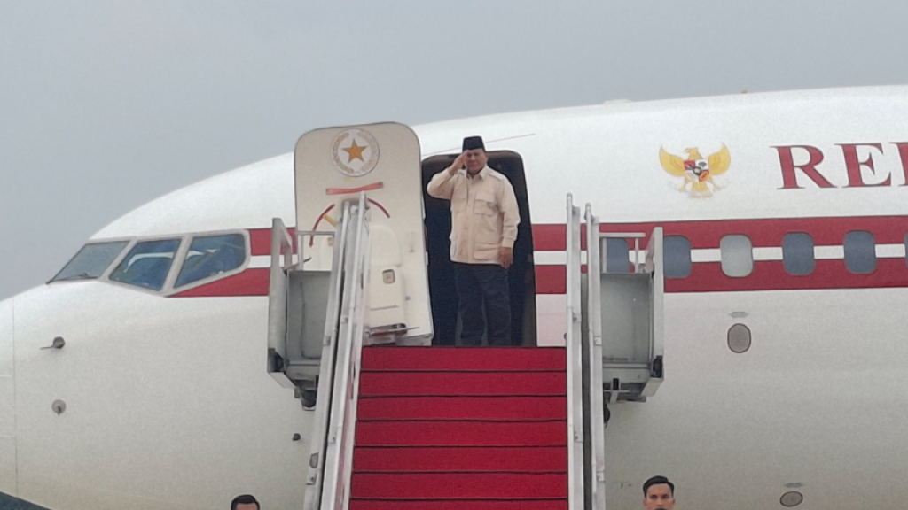 Prabowo Tiba di India untuk Hadiri KTT BRICS ke-18